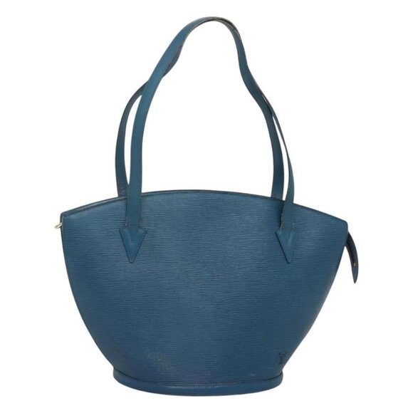 LOUIS VUITTON Epi Saint Jacques Shopping Shoulder Bag Blue M52275 LV Auth 120775 - Picture 1 of 16